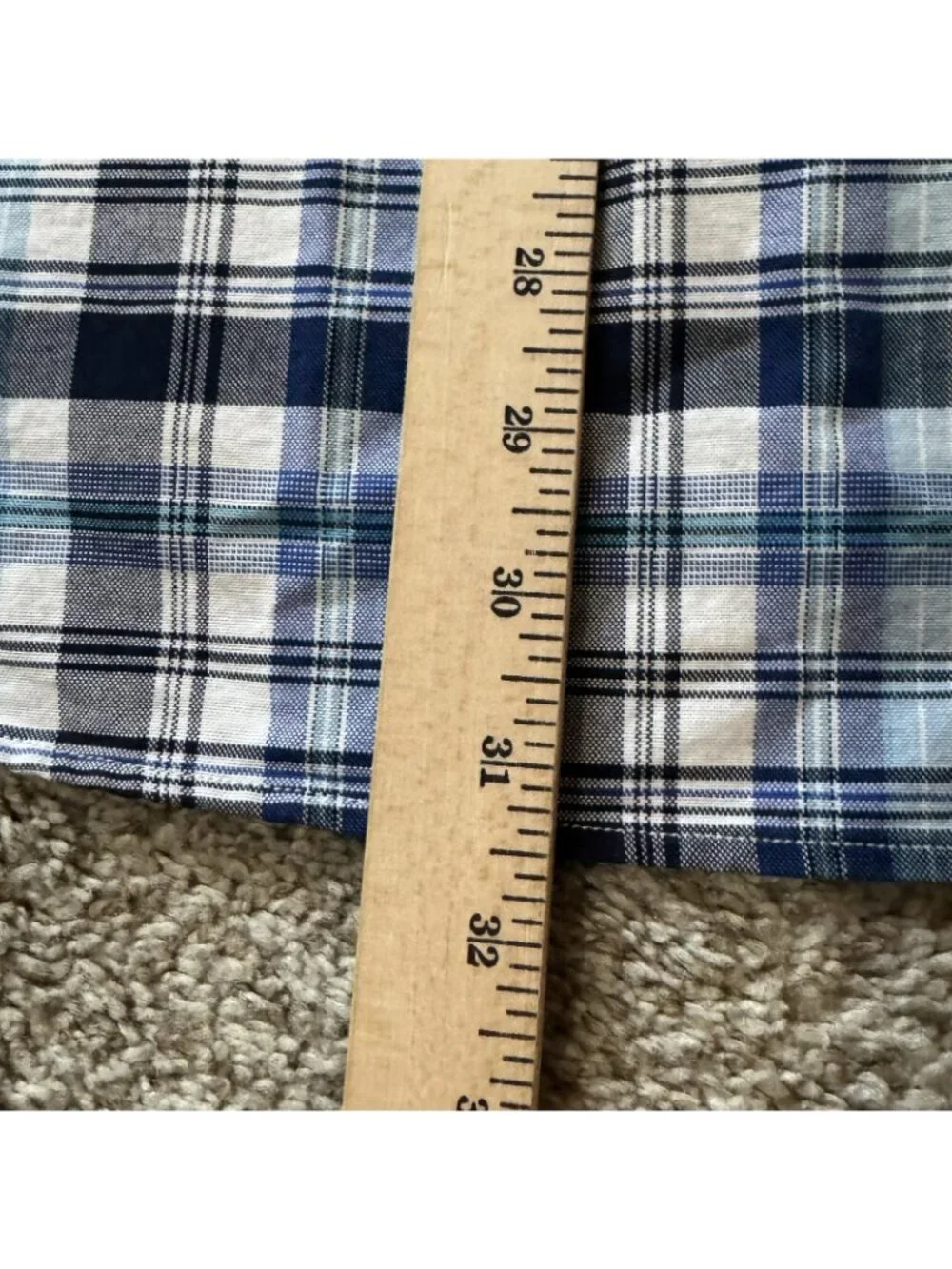 Banana Republic Shirt Men's XL Camden Fit Plaid Button Down 100% Cotton Stretch